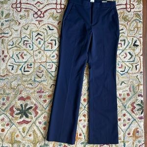 Gap high rise slim boot cut pants size 4 navy blue